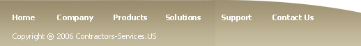 Home   |   About the Company  |  Products  |  Solutions  |  Support  |  Contact Us